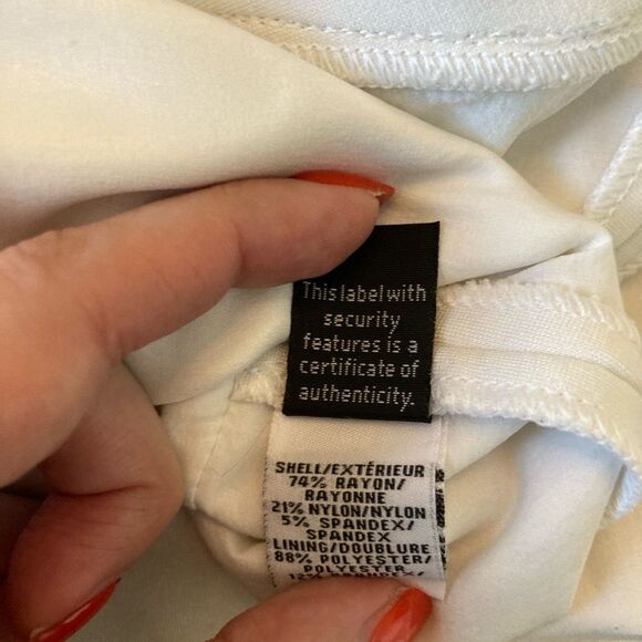 Diane von Furstenberg Carpreena Mini Dress White Size 12 - Picture 8 of 9